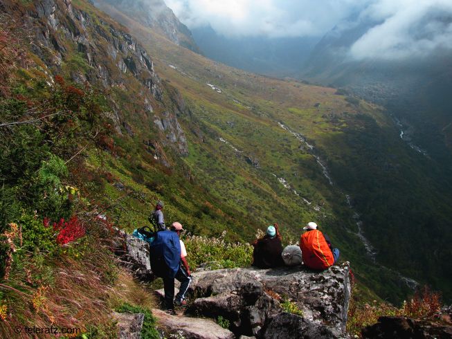 First view of Pandavsera meadows- a memorable hike through the himalayas
