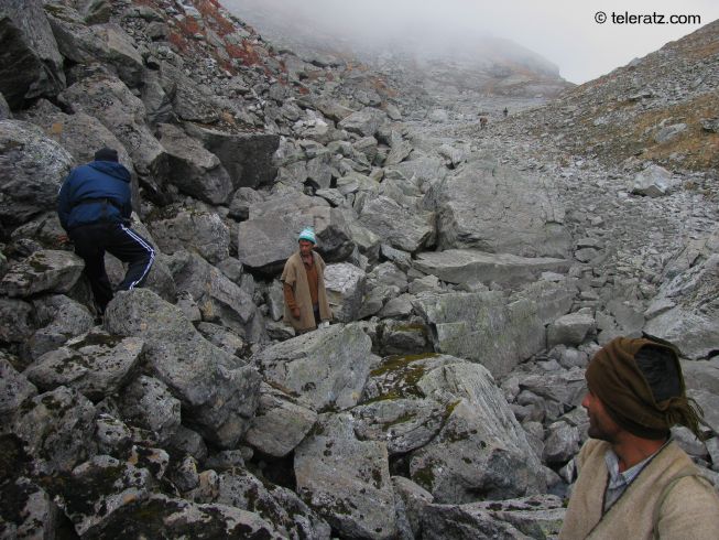 Moraine zone in high Hiamalayas