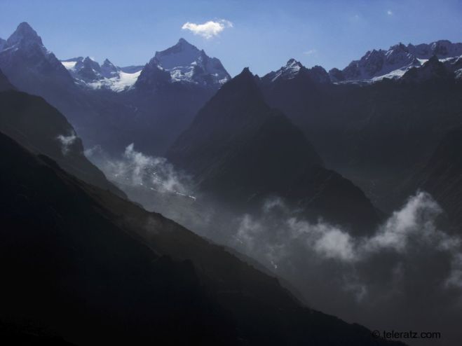 The view from Kanchni Top towards west