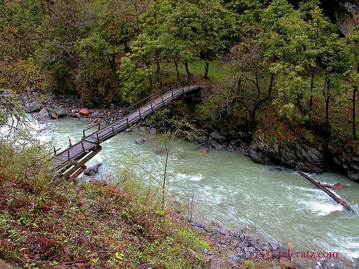 A bridge on Supin River- Har ki Dun trek trail