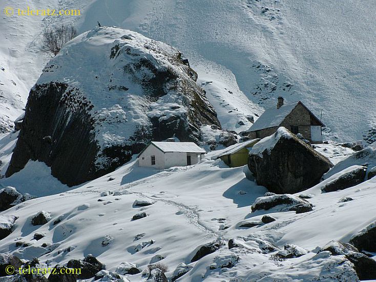 The Har ki Dun valley covered with snow