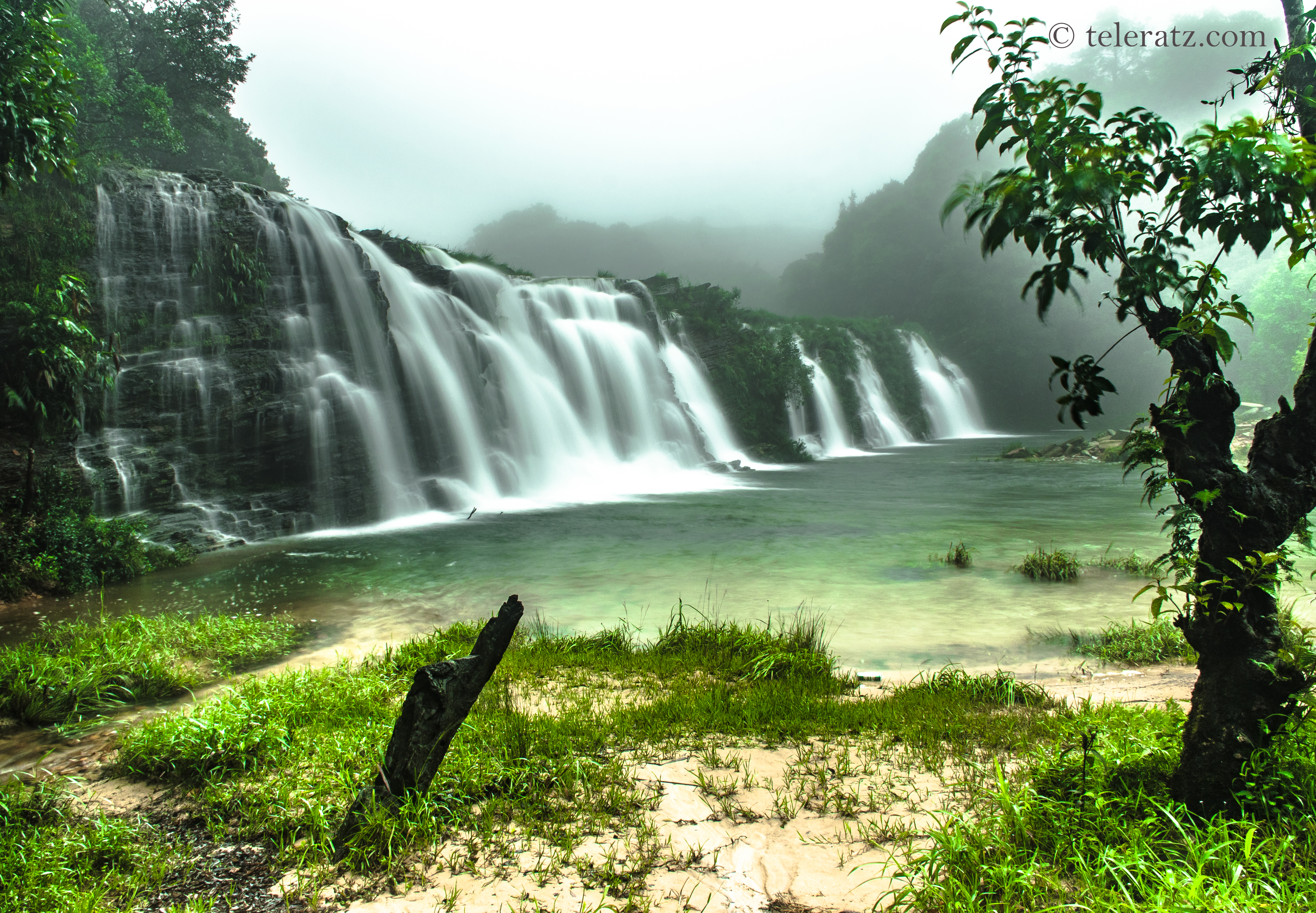Wah rashi waterfalls in Smit district meghalaya