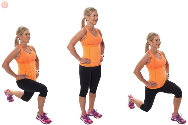 Lunge exercise for trekking