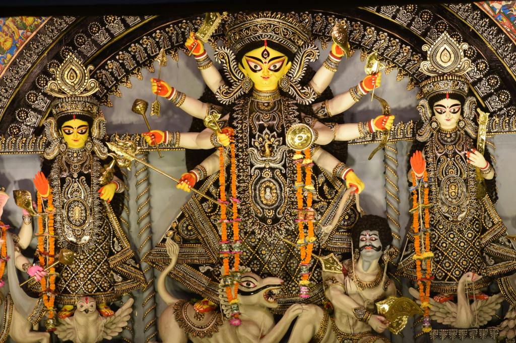 A idol of Goddess Durga