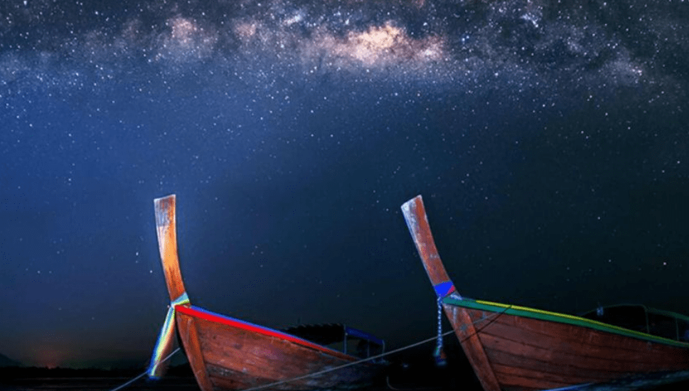 Night sky observation from Andamans, India